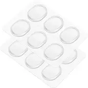 Flexzion Drum Gel Pads, 12 Pieces Clear Snare Drum Gum Dampener Resonance Pads, Overtone Control, Washable Strong Sticky Reusable Non-Toxic Sound Dampening, for Drum Set Head Cover Cymbals Set