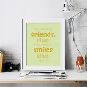 John Lennon Inspirational Wall Art Print Motivational Quote Poster Decor Gift