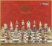 SAC Battle of Waterloo Chess Set, Hand-Painted (without board) (UK)