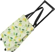 Hohopeti Foldable Rolling Shopping Cart with Wheels Collapsible Grocery Trolley for Easy Maneuvering Lightweight Utility Tote Bag for Supermarket Shopping Portable Design with Handle