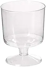 Clear Re-Usable Plastic Wine Tasting Glasses - 48mm Top - 63mm - 2oz (60ml) - Carton(1000) - Party, Tableware, Barware - Kent Paper