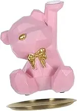 ABOOFAN Cute Bear Figurine Key Holder Tray Multi Functional Geometric Bear Decorative Tray for Home Office Tabletop Organizer for Entryway Candy Holder and Item Storage