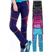 Women's Hiking Pants Trousers Patchwork Summer Outdoor Waterproof Windproof UV Resistant Breathable Pants / Trousers Bottoms Black Purple Camping / Hiking Hunt