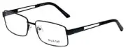 Big&Tall#6 by Vivid Men Designer Metal Reading Eye Glasses 61mm Shiny Black+1.75