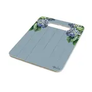 Kelly Lane Country Ceramic Hydrangea Blue Grazing Plate Trivet