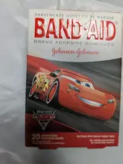 BAND-AID Adhesive Bandages, Disney/Pixar Cars 3 Assorted Sizes 20 ct - Rare 2016