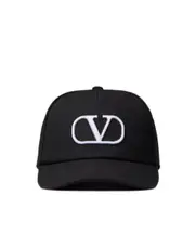Valentino Logo Embroidered Baseball Cap 59 black