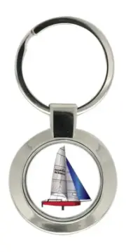 Laser Dinghy Key Ring