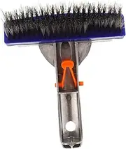 SOLUSTRE Aluminum Edge Wire Brush Heavy Duty Pool Scrubber 5 Steel Wire Pool Brush Head for Cleaning