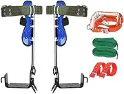 Pole Climbing Equipment Kit, Tree Climbing Spur for Arborists Steel Tree Climbing Equipment Kit Tree Climbing Equipment Kit - Adjustable Tree Spikes Tree Work Tools, with Safety