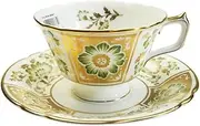 Royal Crown Derby Green Derby Panel Tea Cup Saucer [Parallel Import]