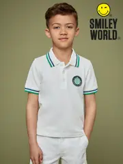 Reiss White 3-9 yrs SmileyWorld | Reiss Piqué Polo Shirt (F81774) | $55