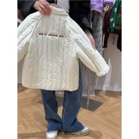 在飛比找蝦皮商城精選優惠-日系風 棉服 女 2023年 新款 白色 設計感小眾 寬鬆 