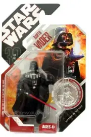 2007 Star Wars Revenge of the Sith #01 Darth Vader w/collector coin