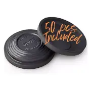 50 Vivaz 110mm Black Dome Clay Targets For Shooting Practice