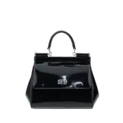 [DOLCE & GABBANA] DOLCE & GABBANA Glossy leather small Sicily bag Woman One Size One Size Black