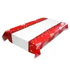 Christmas Tablecloth Rectangle Merry Christmas Waterproof Table Cover Decoration