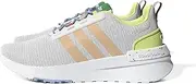 [adidas] Racer TR21 Running Shoe, White/Pulse Amber/Light Pink, 5 US Unisex Big Kid