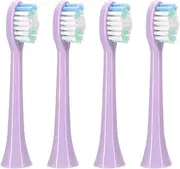 NWHEJIRM 4pc Electric Tooth Brush Head Replacement, Compatible For Sarmocare S100 Electric Toothbrush Head(Purple-4)