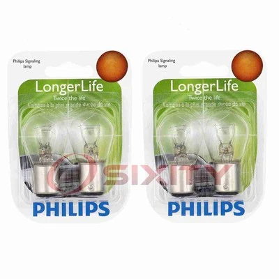 2 pc Philips Brake Light Bulbs for Ford Thunderbird 1983-1984 Electrical gg