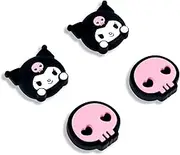 Kuitmor 4PCS Switch Game Console Thumb Grip Caps,Soft Silicone Joystick Cover,Kawaii Thumbstick Caps Compatible with Switch/OLED/Lite