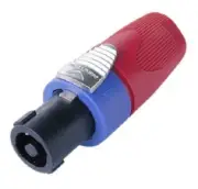 2x Neutrik LOUDSPEAKER CONNECTOR PLUGS 1-Way 40A Straight Male, Cable Mount
