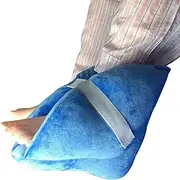 2 Pcs Heel Protector Cushion,Soft Quilted Foot Pillows - Adjustable Rest Cushions, Foot Support Relieve Pressure from Bedridden, Plantar Fasciitis,