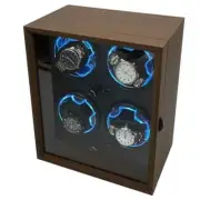 Watch Winder Box Automatic Mechanical Rotator Holder Wood Case Cabinet Storages