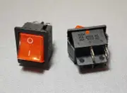 KCD4-201N Orange Illuminated 4 Pin DPST Rocker Switch 15A 250V 2PCS