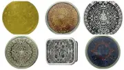 belt buckles lot 6 pieces calendario azteca Aztec Calendar Collection Mexicans