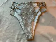 Beach Bunny Bikini- Silver Bottom Small