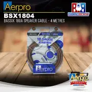 Aerpro BSX1804 BASSIX 18GA Speaker Cable - 4 Metres