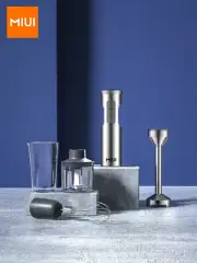 MIUI Hand Immersion Blender 1000W Powerful 4-in-1,Stainless Steel Stick Food Mix