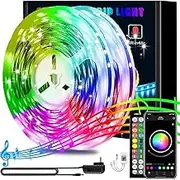 20m Led Strips Lights, KIKO 65.6ft Flexible Color Changing Led Lights Strip for Bedroom, 5050 RGB Led Tape Lights with RF Remote, 12V Power Supply RGB Led Light for Room, Bar, Tv, Kitchen, Party
