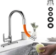 20CM(7.87") Faucet Extender Tubes, 360° Free Rotating Foaming Splash-Proof Sink