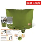 Protective Winter Cover for Backflow Preventers, 21” x 16” - Insulated & Green