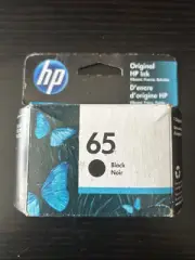 HP #65 Black Ink Cartridge 65 N9K02AN NEW GENUINE