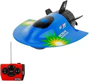 GoolRC Mini RC Submarine Boat, Remote Control Waterproof Diving Toy for Kids (Blue)
