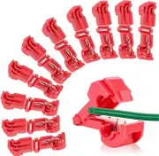 20pcs Robot Lawn Mower Terminals Charging Station T-Connector Quick Connector for Husqvarna Automower, Worx, Bosch, Gardena Robot Mower