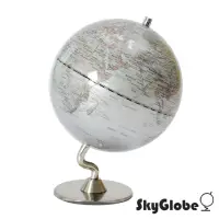 在飛比找momo購物網優惠-【SkyGlobe】5吋銀色時尚地球儀(英文版)