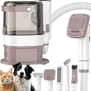 Advwin Dog Grooming Vacuum, 3.2L Large Capacity Dog Grooming Kit with 6 Grooming Tools, 12000PA Powerful Suction 99% Pet Hair Low Noise Pet Grooming Dog Hair Remover for Dogs Cats Home Cleaning