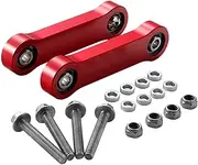 Generic 2Pcs Front Sway Bar End Links for Vehicle Suspension, Red