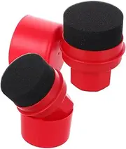 ETHZZLE 2PCS Applicator Pads for Car Wax Application and Detailing Ergonomic High Density Polishing Sponges for Tire Shine and Care Reusable Cleaning Tool for All Tire Types