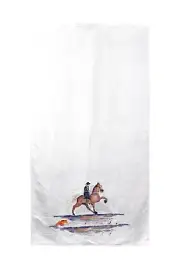 Betsy Drake Brown Walking Horse Beach Towel