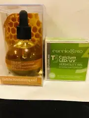 Cuccio Pro T3 Calcium LED/UV Versatility Gel + Cuccio Cuticle Oil Milk & Honey