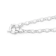 Sterling Silver 19cm Oval Belcher With Bolt Ring