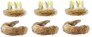 [LIFKOME] 3pcs Boys and Girls Headband Plush Crown Photo Prop Headwear Animal Tail Lightweight Children's Plush Headwear
