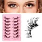 Wispy Spiky Cat Eye Lashes Clear Band Fox Eye False Eyelashes Manga Lashes