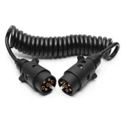7 Pin Trailer Extension Cable 2m Car Towing Light Lead Truck Plug Socket Wire