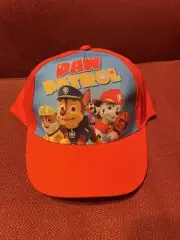Paw Patrol Nick Jr., Youth Hat, Marshall/Chase/Rubble/Zuma, Red, NWT, Adj. Size.